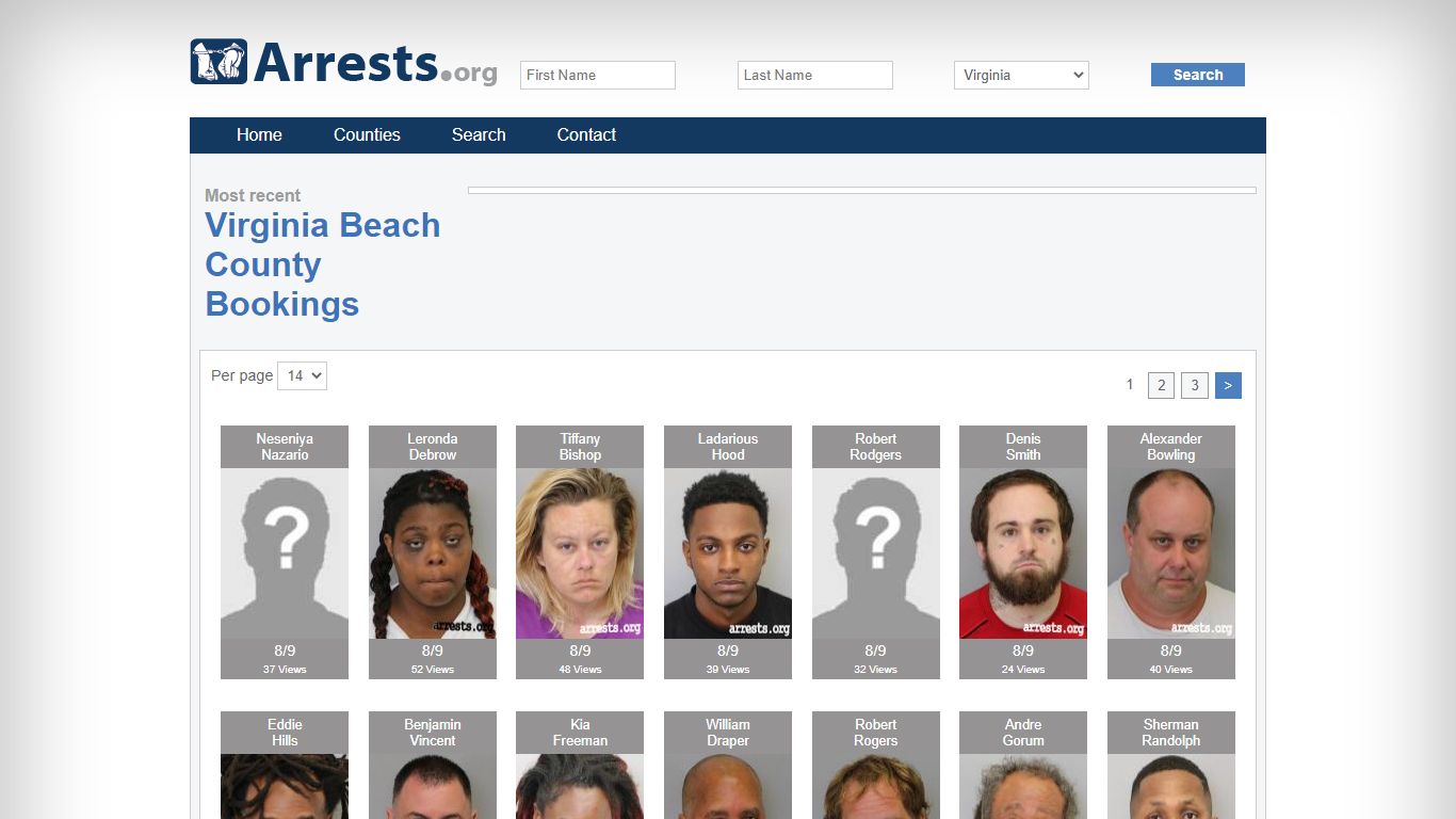 Virginia Beach County Arrests and Inmate Search